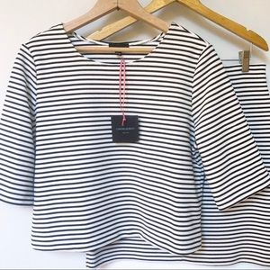 NWT CYNTHIA ROWLEY Striped Top and Skirt Set SZ M